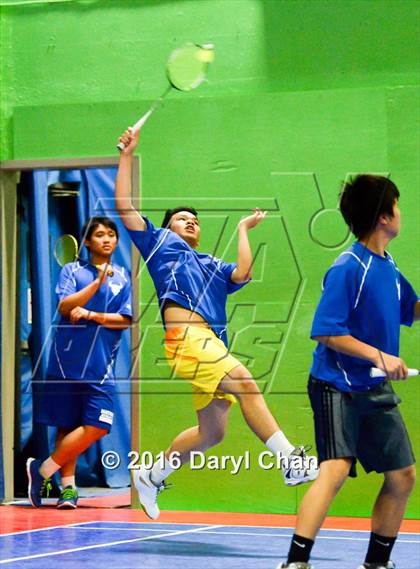 Thumbnail 2 in Almont League Badminton Finals photogallery.