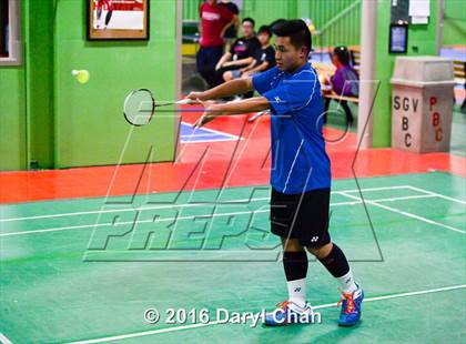 Thumbnail 3 in Almont League Badminton Finals photogallery.