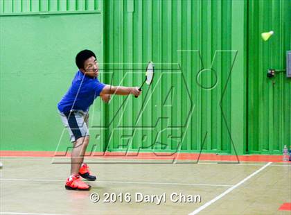 Thumbnail 3 in Almont League Badminton Finals photogallery.