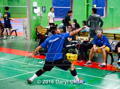 Thumbnail 1 in Almont League Badminton Finals photogallery.