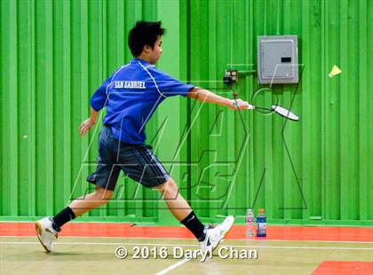 Thumbnail 3 in Almont League Badminton Finals photogallery.