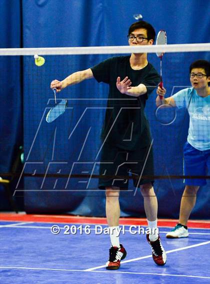 Thumbnail 2 in Almont League Badminton Finals photogallery.