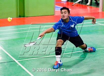 Thumbnail 3 in Almont League Badminton Finals photogallery.