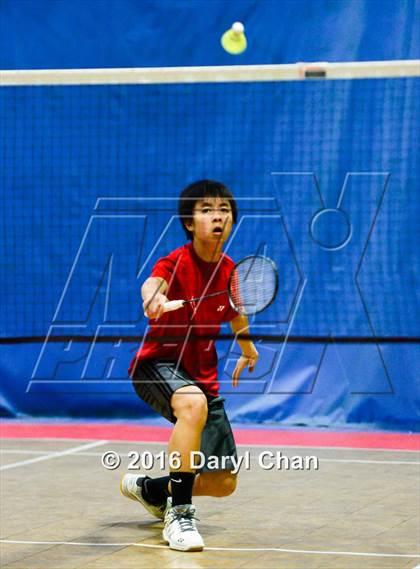 Thumbnail 2 in Almont League Badminton Finals photogallery.