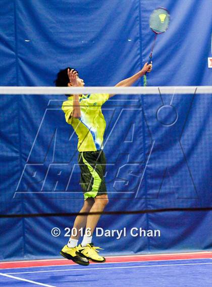 Thumbnail 3 in Almont League Badminton Finals photogallery.
