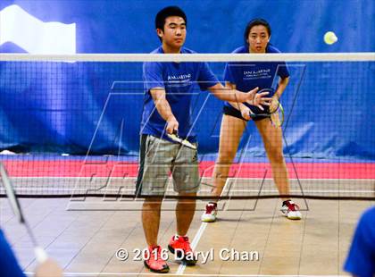 Thumbnail 3 in Almont League Badminton Finals photogallery.