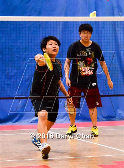 Thumbnail 2 in Almont League Badminton Finals photogallery.