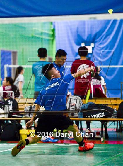 Thumbnail 3 in Almont League Badminton Finals photogallery.