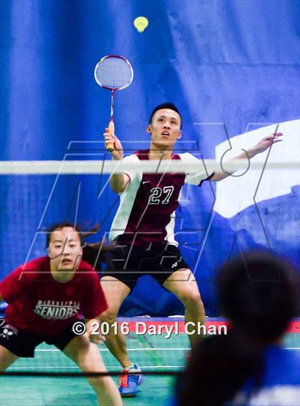 Thumbnail 2 in Almont League Badminton Finals photogallery.