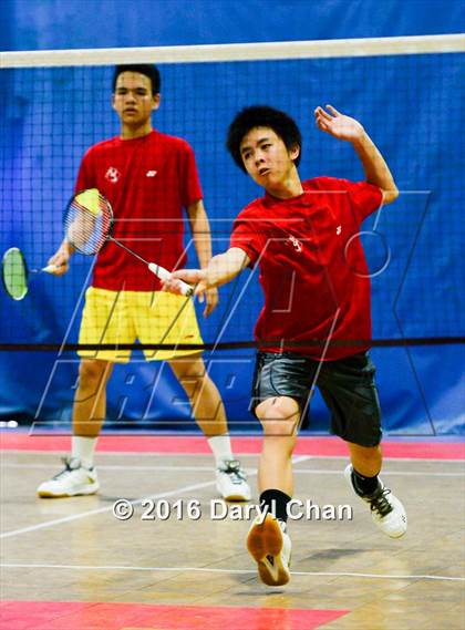 Thumbnail 3 in Almont League Badminton Finals photogallery.