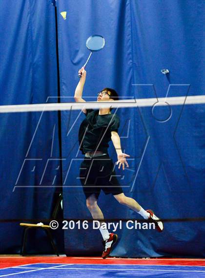 Thumbnail 3 in Almont League Badminton Finals photogallery.