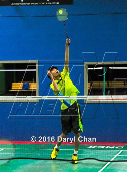 Thumbnail 3 in Almont League Badminton Finals photogallery.