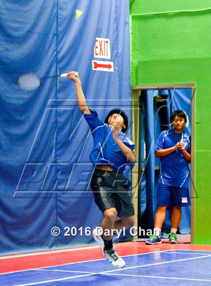 Thumbnail 3 in Almont League Badminton Finals photogallery.