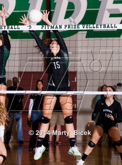 Thumbnail 3 in Pitman vs. St. Mary's (CIF SJS Playoff) photogallery.