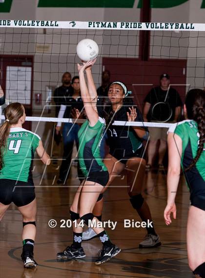 Thumbnail 1 in Pitman vs. St. Mary's (CIF SJS Playoff) photogallery.