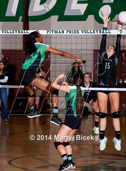 Thumbnail 3 in Pitman vs. St. Mary's (CIF SJS Playoff) photogallery.