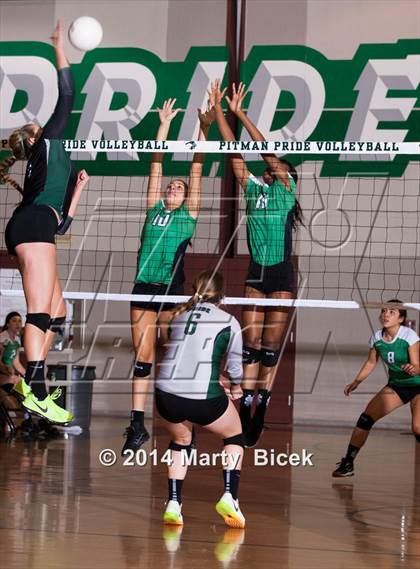 Thumbnail 1 in Pitman vs. St. Mary's (CIF SJS Playoff) photogallery.