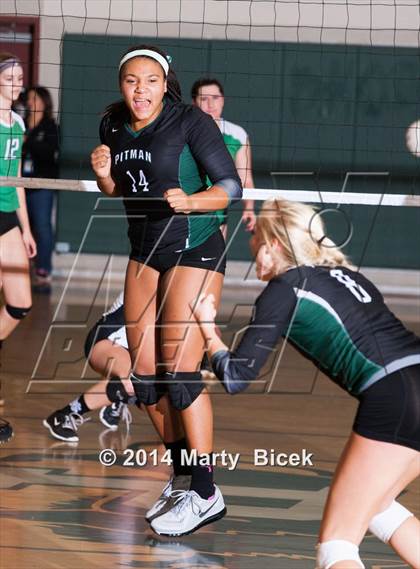 Thumbnail 2 in Pitman vs. St. Mary's (CIF SJS Playoff) photogallery.