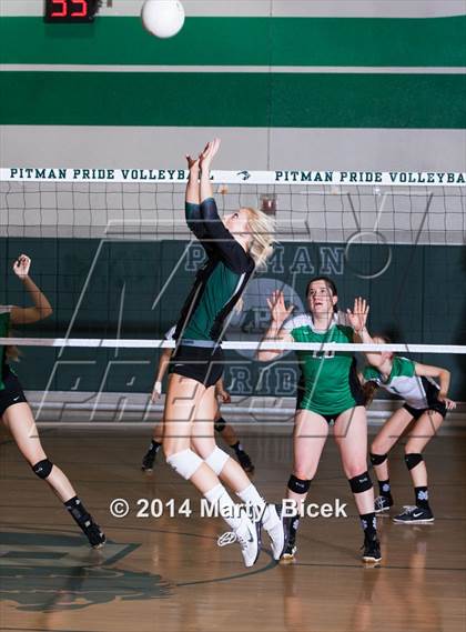 Thumbnail 3 in Pitman vs. St. Mary's (CIF SJS Playoff) photogallery.