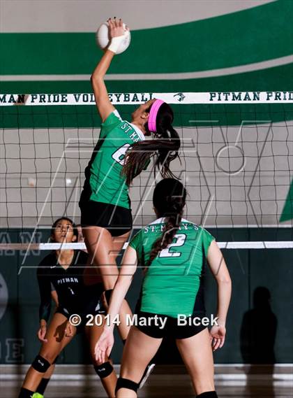 Thumbnail 2 in Pitman vs. St. Mary's (CIF SJS Playoff) photogallery.