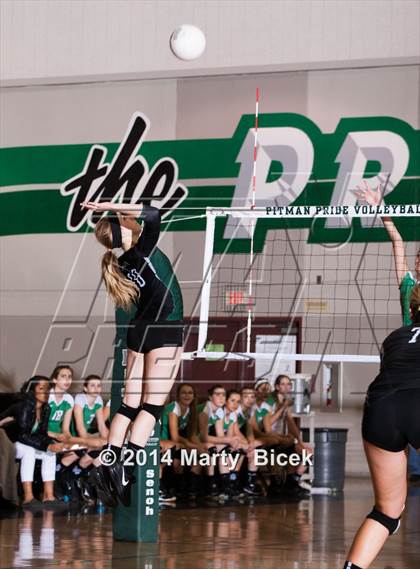 Thumbnail 1 in Pitman vs. St. Mary's (CIF SJS Playoff) photogallery.