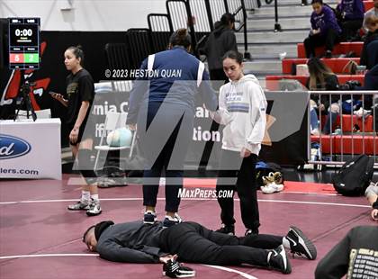 Thumbnail 3 in CIF-SS Girls Masters Wrestling 1/2 photogallery.