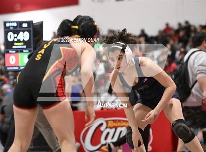 Thumbnail 1 in CIF-SS Girls Masters Wrestling 1/2 photogallery.