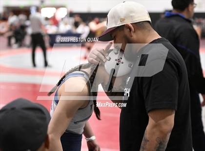 Thumbnail 3 in CIF-SS Girls Masters Wrestling 1/2 photogallery.
