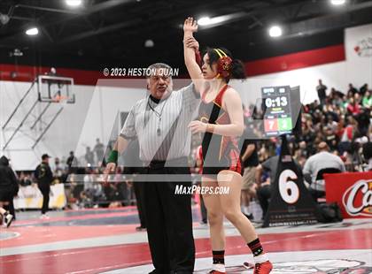 Thumbnail 3 in CIF-SS Girls Masters Wrestling 1/2 photogallery.