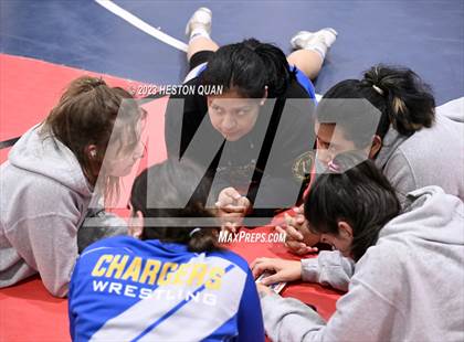 Thumbnail 3 in CIF-SS Girls Masters Wrestling 1/2 photogallery.