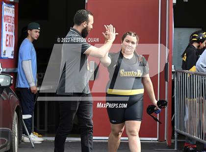 Thumbnail 3 in CIF-SS Girls Masters Wrestling 1/2 photogallery.