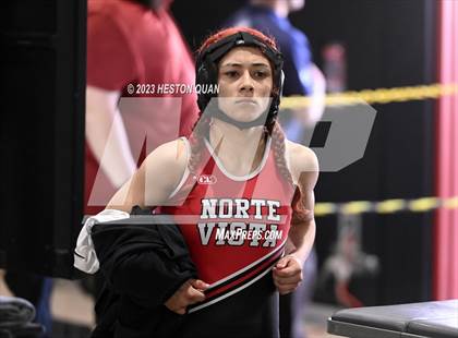 Thumbnail 1 in CIF-SS Girls Masters Wrestling 1/2 photogallery.