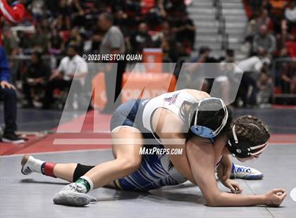 Thumbnail 3 in CIF-SS Girls Masters Wrestling 1/2 photogallery.