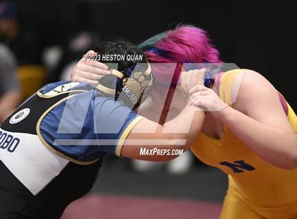 Thumbnail 1 in CIF-SS Girls Masters Wrestling 1/2 photogallery.