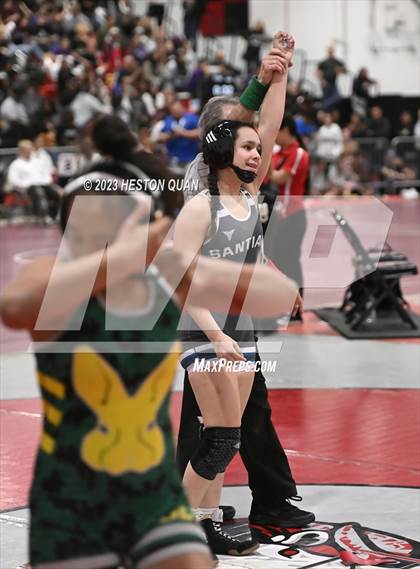 Thumbnail 2 in CIF-SS Girls Masters Wrestling 1/2 photogallery.