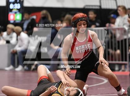 Thumbnail 2 in CIF-SS Girls Masters Wrestling 1/2 photogallery.