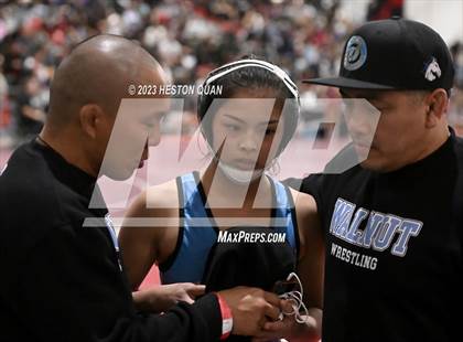 Thumbnail 1 in CIF-SS Girls Masters Wrestling 1/2 photogallery.