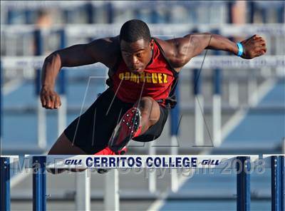 Thumbnail 2 in CIF State Championships (Boys 110m Hurdles - Preliminaries) photogallery.