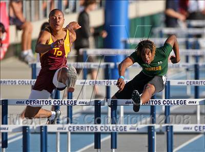 Thumbnail 1 in CIF State Championships (Boys 110m Hurdles - Preliminaries) photogallery.