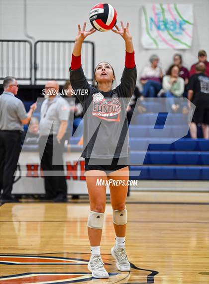 Thumbnail 3 in Fayetteville vs Richards (UIL  Volleyball 1A Region IV Quarterfinal) photogallery.