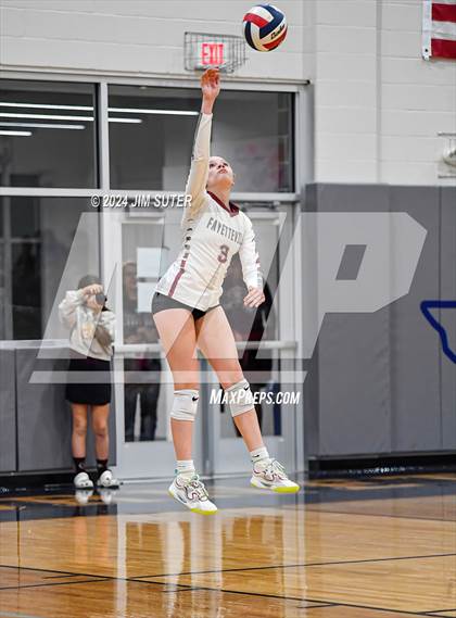 Thumbnail 3 in Fayetteville vs Richards (UIL  Volleyball 1A Region IV Quarterfinal) photogallery.
