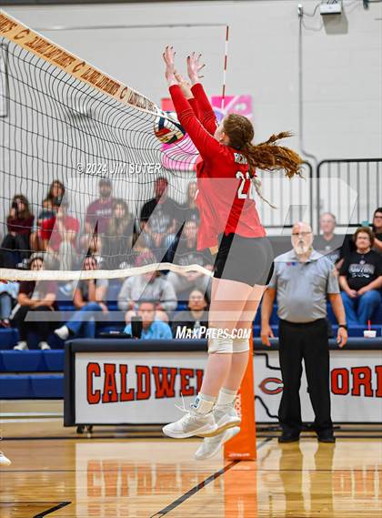 Thumbnail 3 in Fayetteville vs Richards (UIL  Volleyball 1A Region IV Quarterfinal) photogallery.