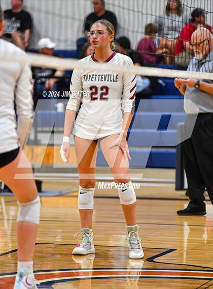 Thumbnail 3 in Fayetteville vs Richards (UIL  Volleyball 1A Region IV Quarterfinal) photogallery.