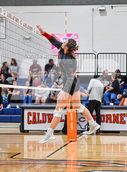 Thumbnail 2 in Fayetteville vs Richards (UIL  Volleyball 1A Region IV Quarterfinal) photogallery.