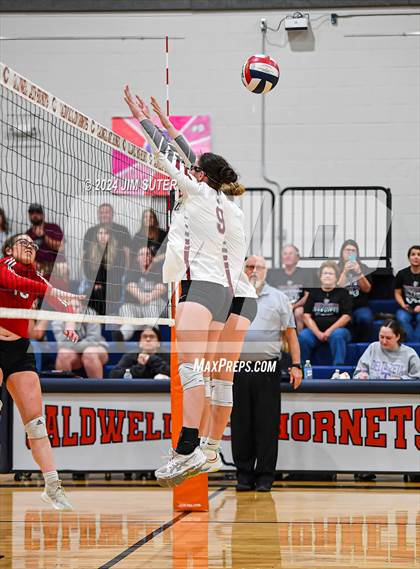 Thumbnail 2 in Fayetteville vs Richards (UIL  Volleyball 1A Region IV Quarterfinal) photogallery.