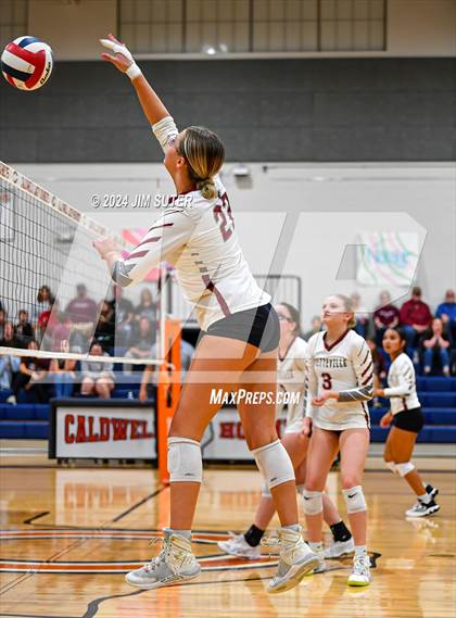 Thumbnail 3 in Fayetteville vs Richards (UIL  Volleyball 1A Region IV Quarterfinal) photogallery.