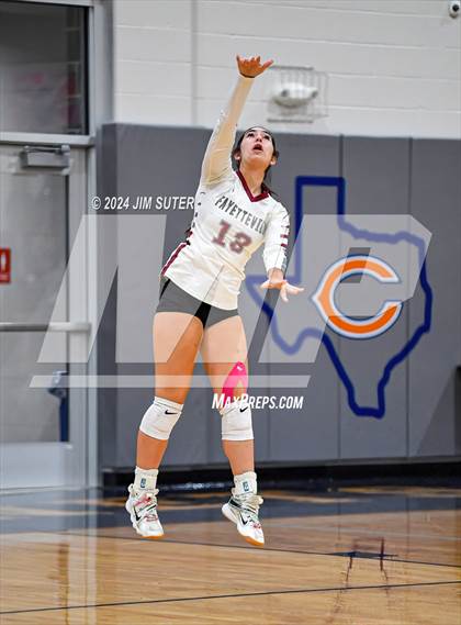 Thumbnail 1 in Fayetteville vs Richards (UIL  Volleyball 1A Region IV Quarterfinal) photogallery.