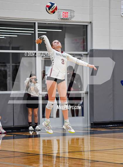 Thumbnail 2 in Fayetteville vs Richards (UIL  Volleyball 1A Region IV Quarterfinal) photogallery.