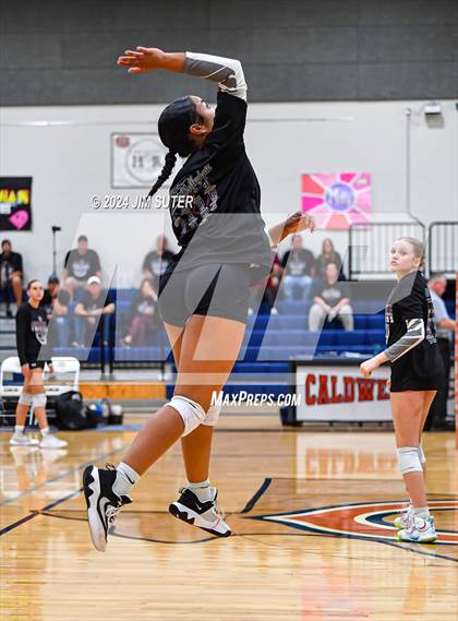 Thumbnail 1 in Fayetteville vs Richards (UIL  Volleyball 1A Region IV Quarterfinal) photogallery.