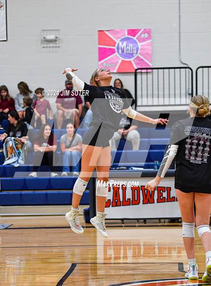 Thumbnail 2 in Fayetteville vs Richards (UIL  Volleyball 1A Region IV Quarterfinal) photogallery.